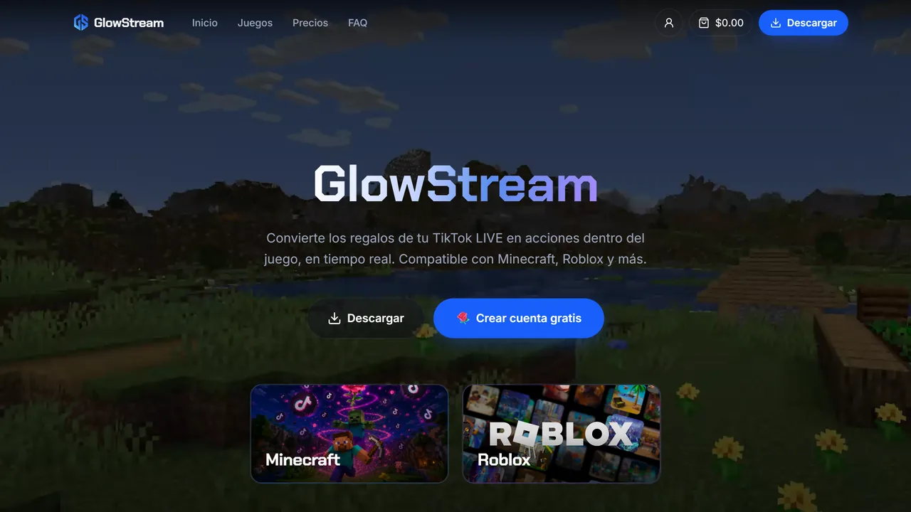 GlowStream — conecta TikTok LIVE con tu videojuego